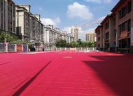 China Polypropylen-Basketballplatz im Freien, der stoßdämpfendes abnehmbares ausbreitet Firma