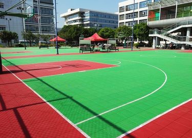 China Tragbarer Basketballplatz im Freien, der einfache Installations-Hochleistung ausbreitet usine