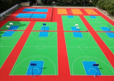 China Antifraying außerhalb des Basketballplatz-Bodenbelags, kein hervorstehender Winkel-entfernbarer Bodenbelag usine