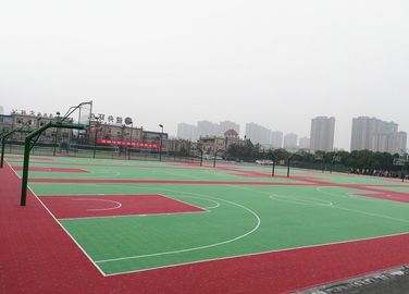 China Niedrige Hitze-Reflexions-entfernbarer Basketballplatz-Bodenbelag für internationales Match usine